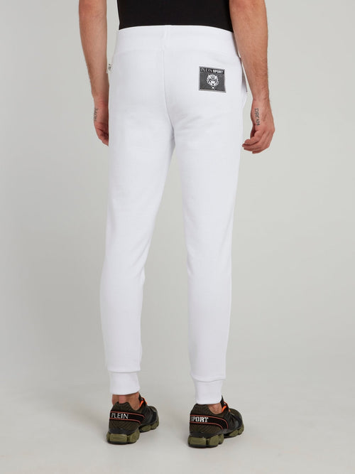 Classic White Logo Track Pants