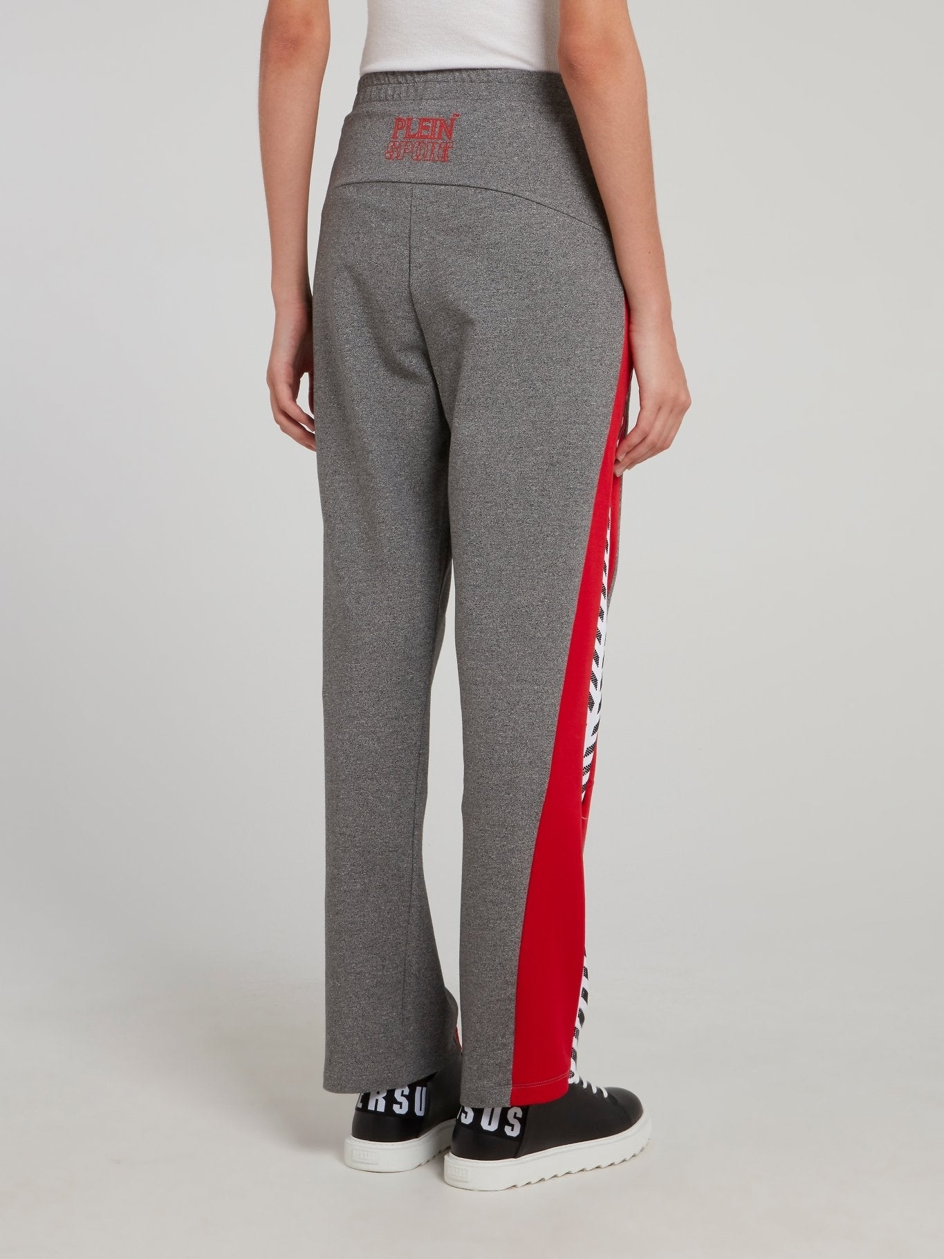 Grey Side Stripe Track Pants