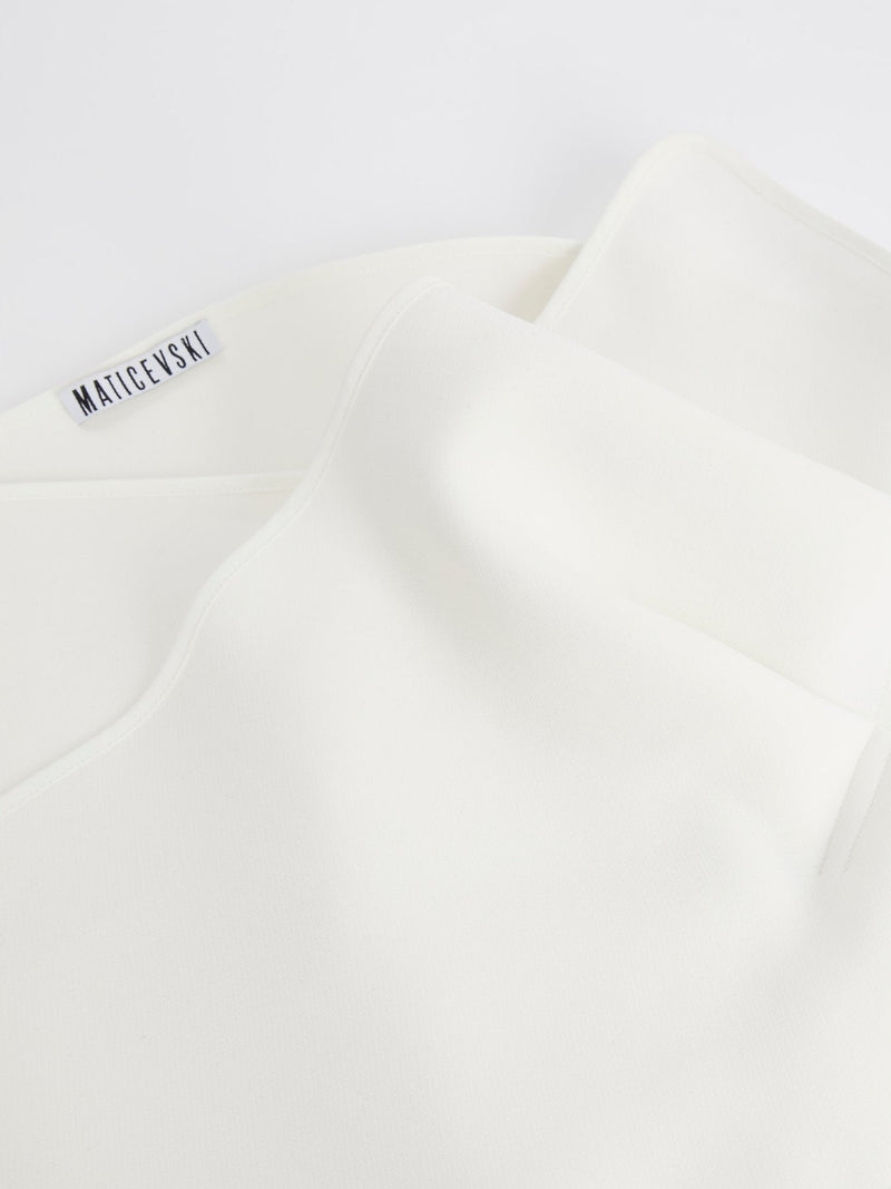 White Reassure Cummerbund Belt