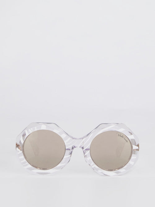 Smoke Mirror Crystal Sunglasses