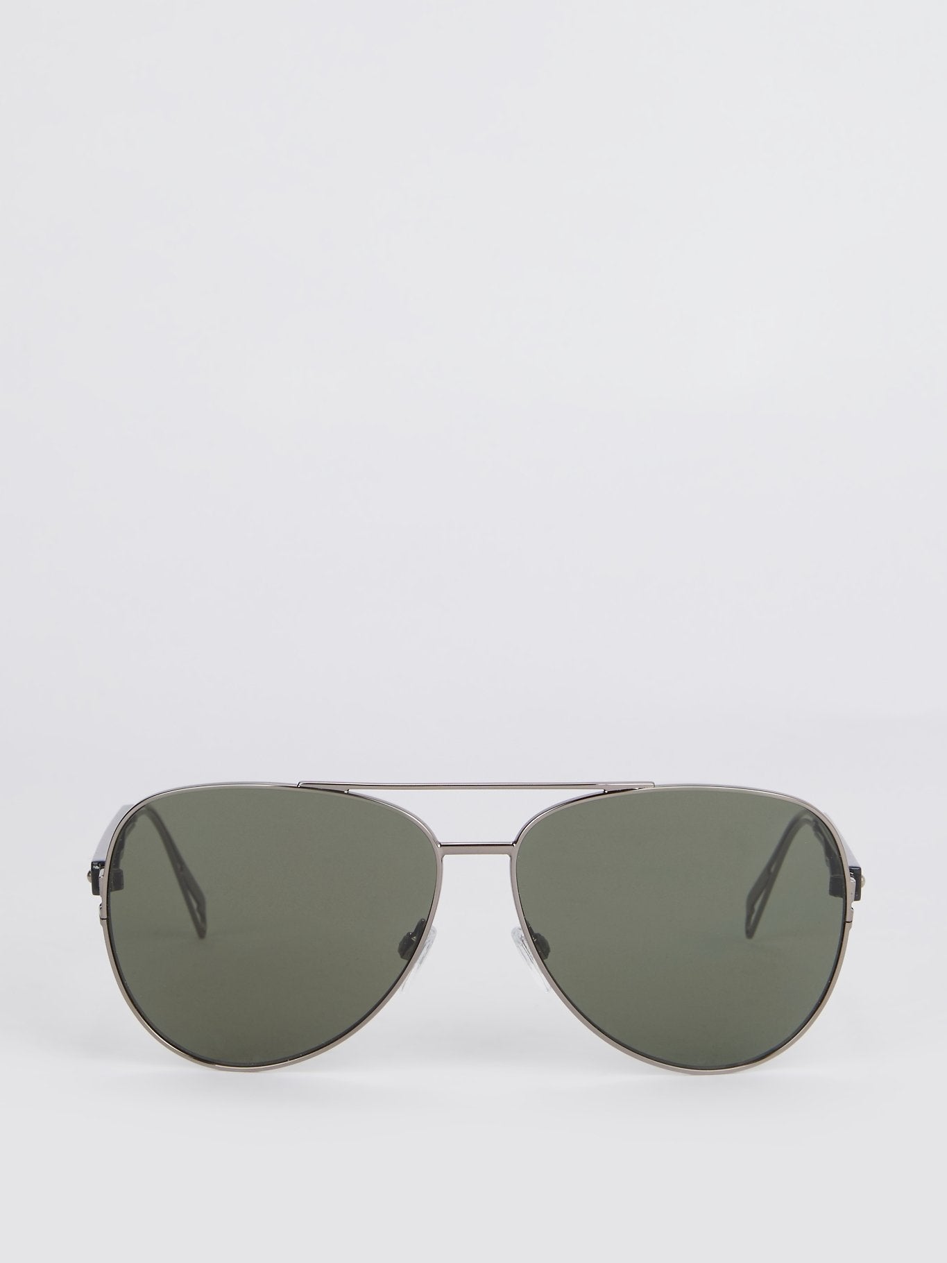 Gun Metal Aviator Sunglasses