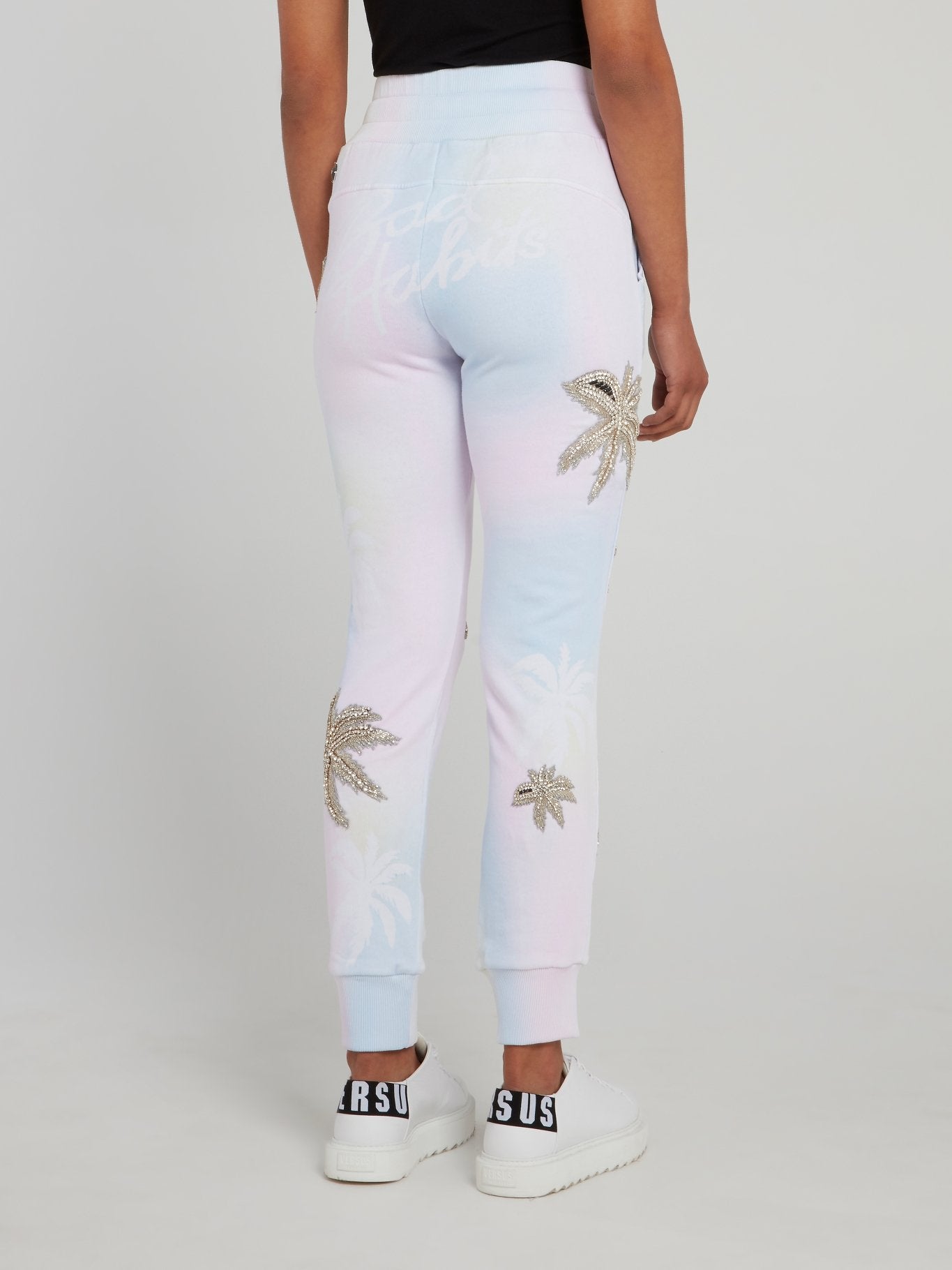 Aloha Plein Embellished High Waist Track Pants