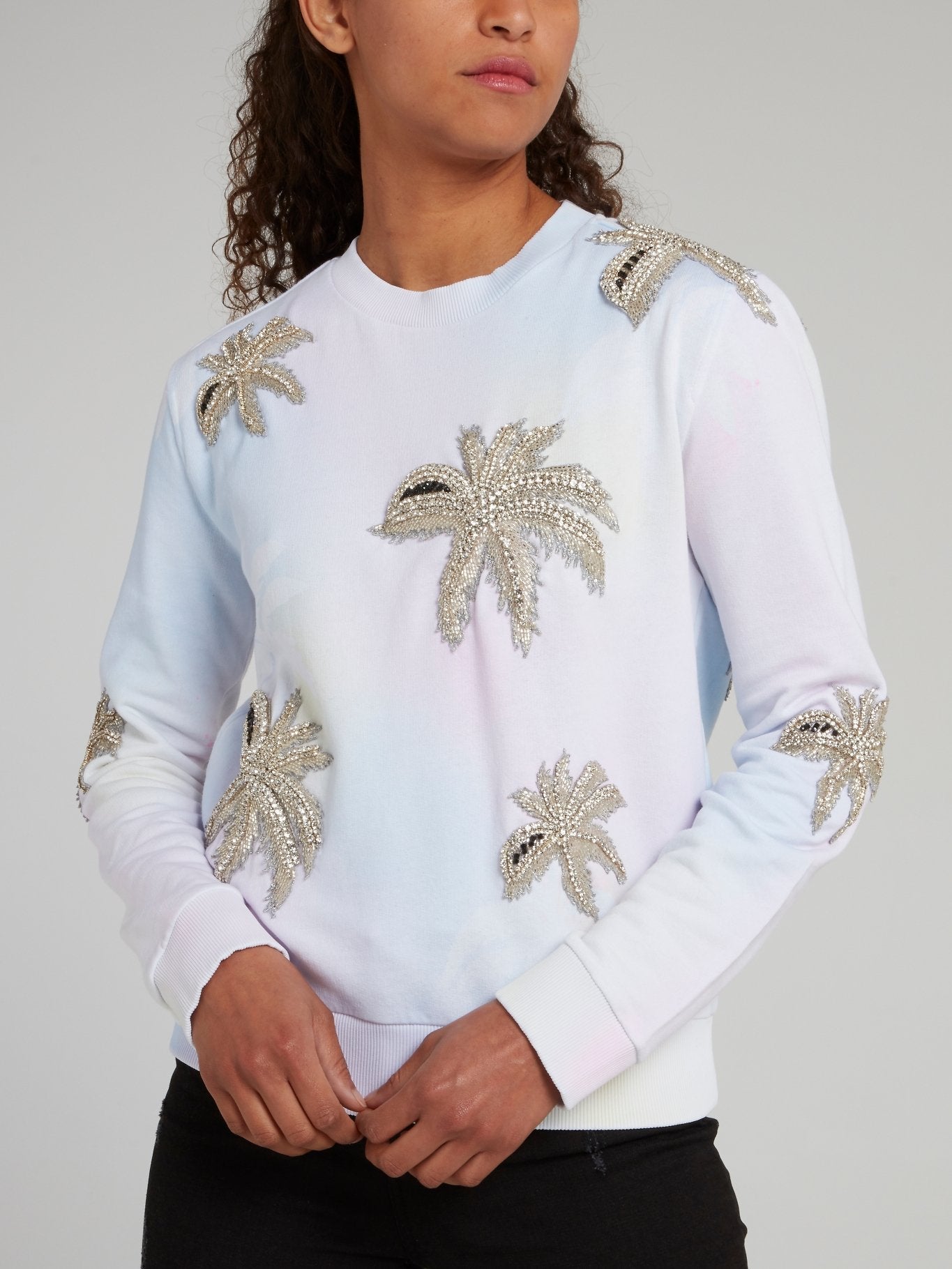 Aloha Plein Studded Rainbow Sweatshirt