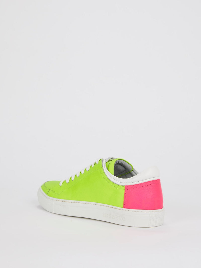 Neon Green Low Top Sneakers