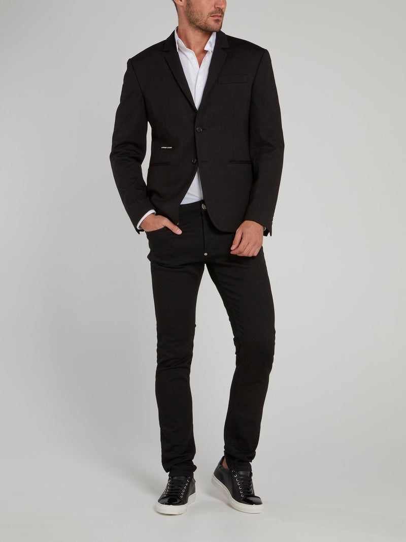 Classic Black Logo Blazer