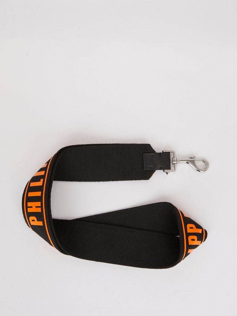 Orange Logo Nylon Key Chain