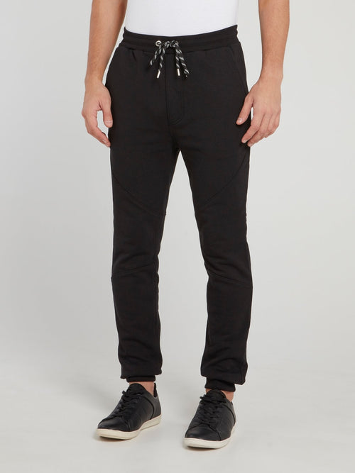 Black Drawstring Track Pants