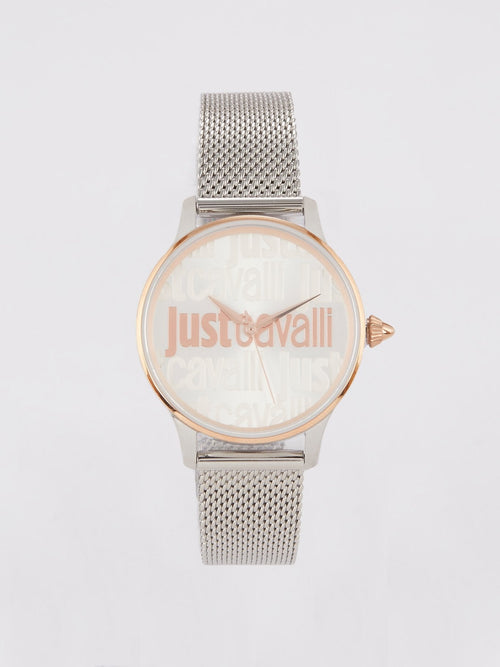 Silver Tone Milanese Dress Watch