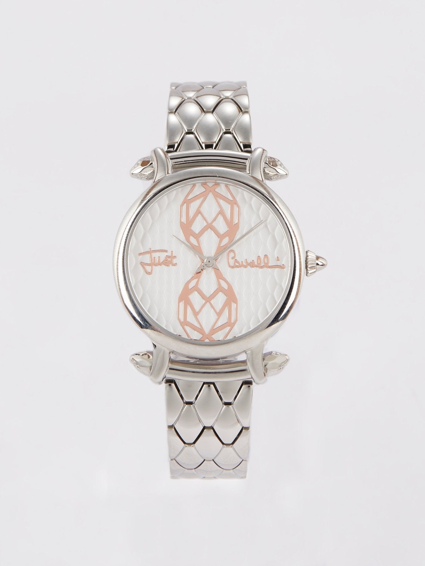 Silver Tone Steel Dress Watch