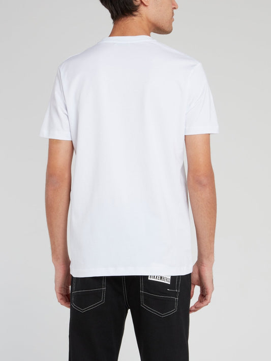 White Straight Fit Logo T-Shirt