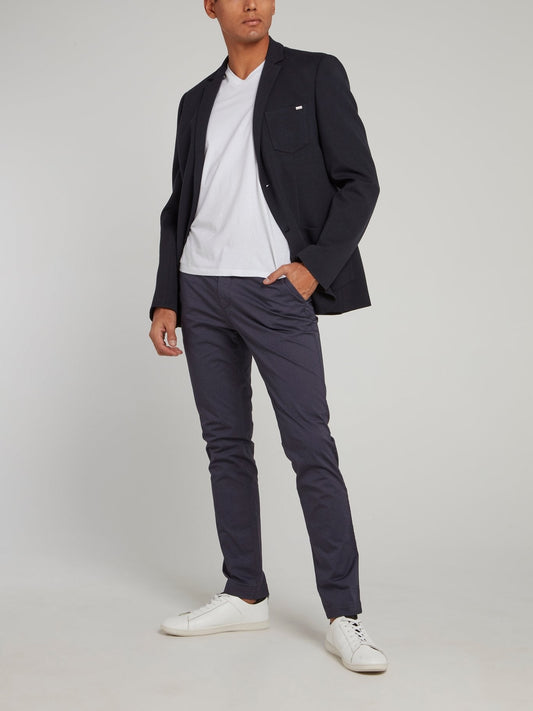 Navy Pocket Detail Blazer