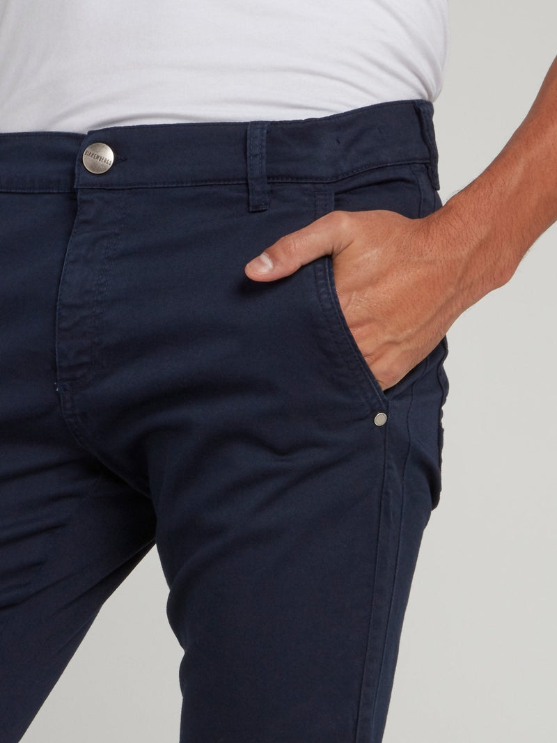 Navy Skinny Chino Pants