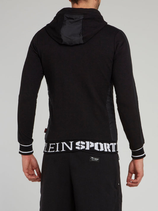 Iker Stripe Edge Hoodie Sweat Jacket