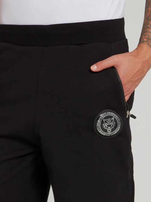 Ron Black Waistband Jogging Shorts