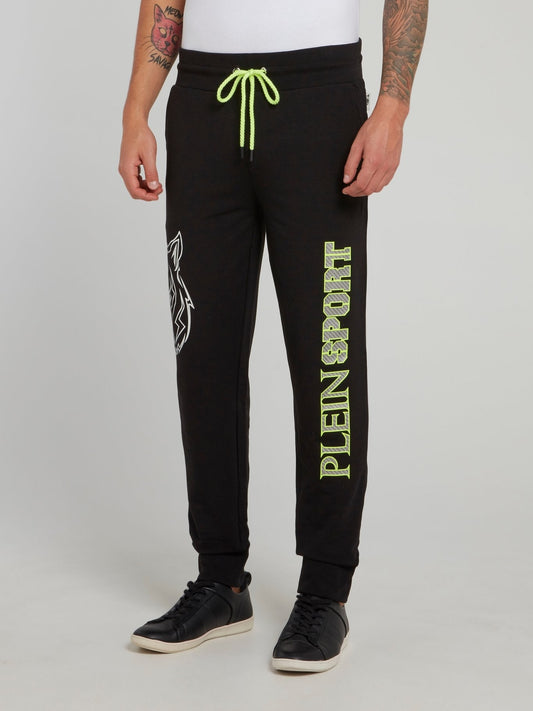 Richard Neon Green Panel Jogging Trousers