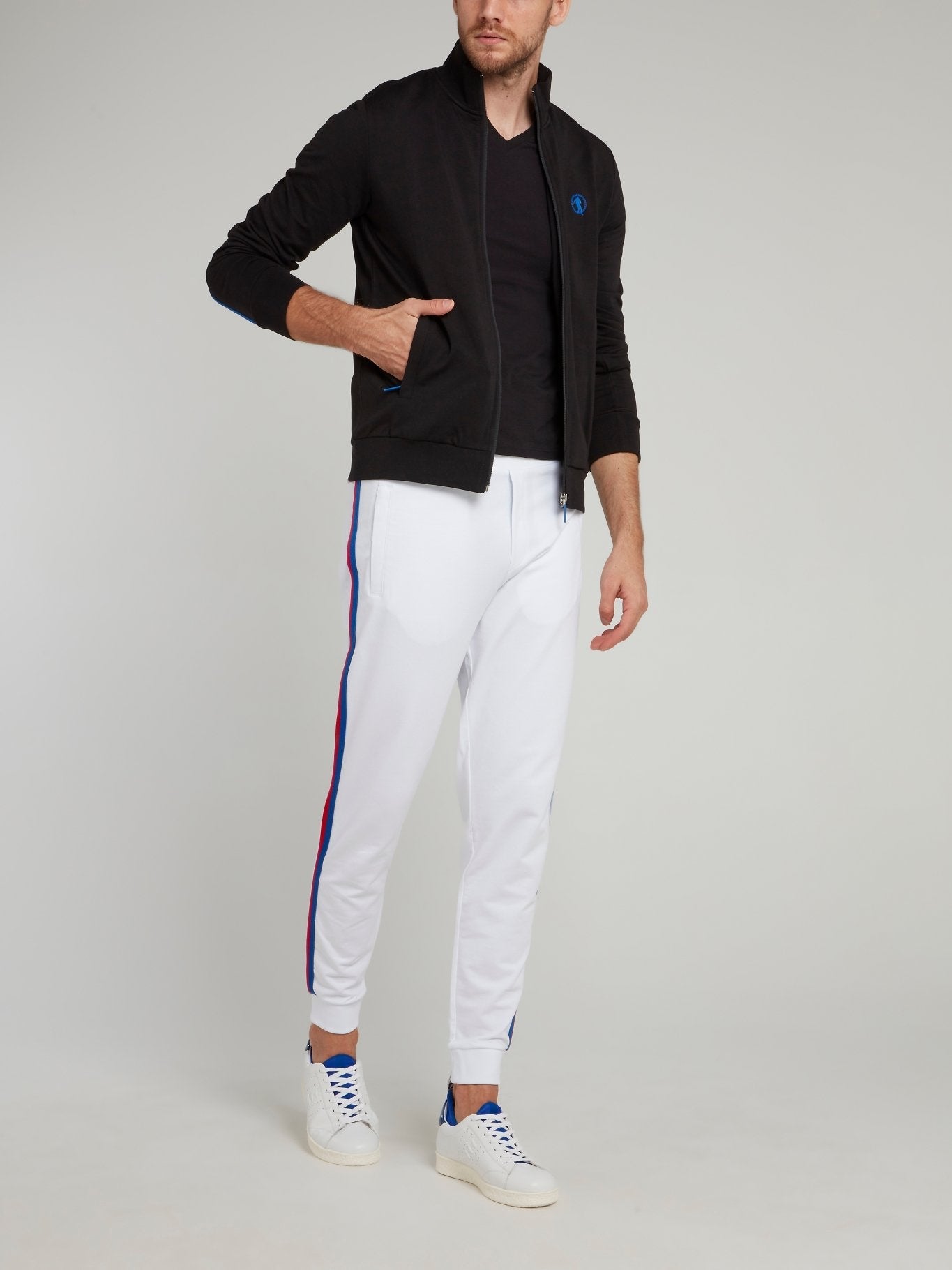 Black Sport Icon High Neck Jacket