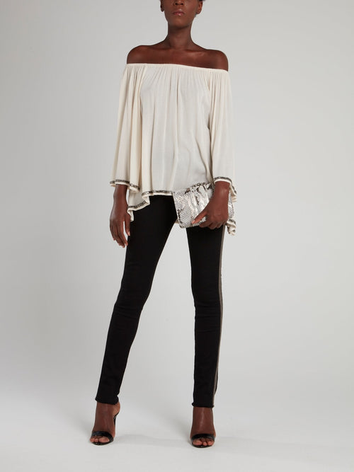 Off-The-Shoulder Trapeze Top