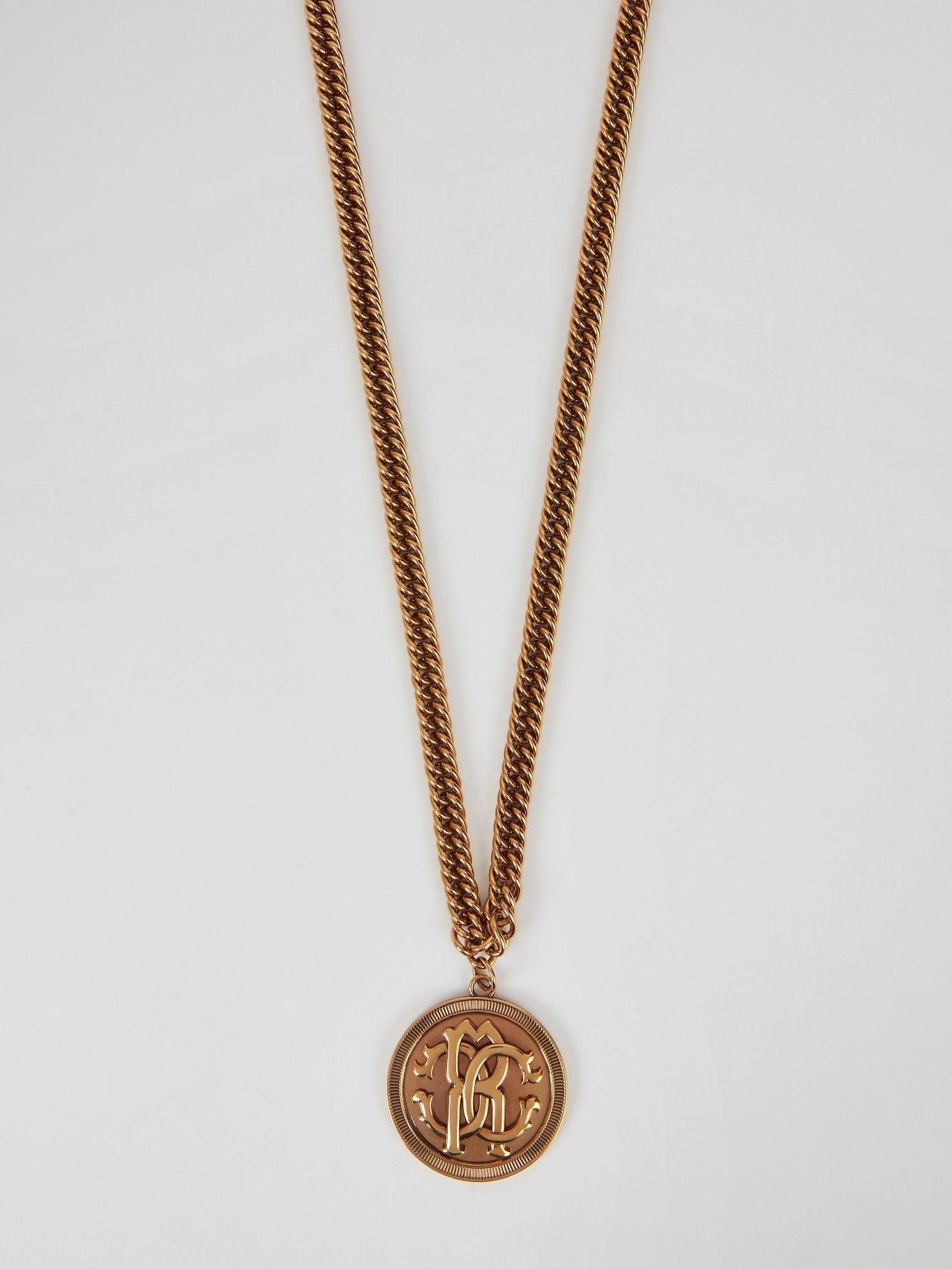 Podium Monogram Link Long Necklace