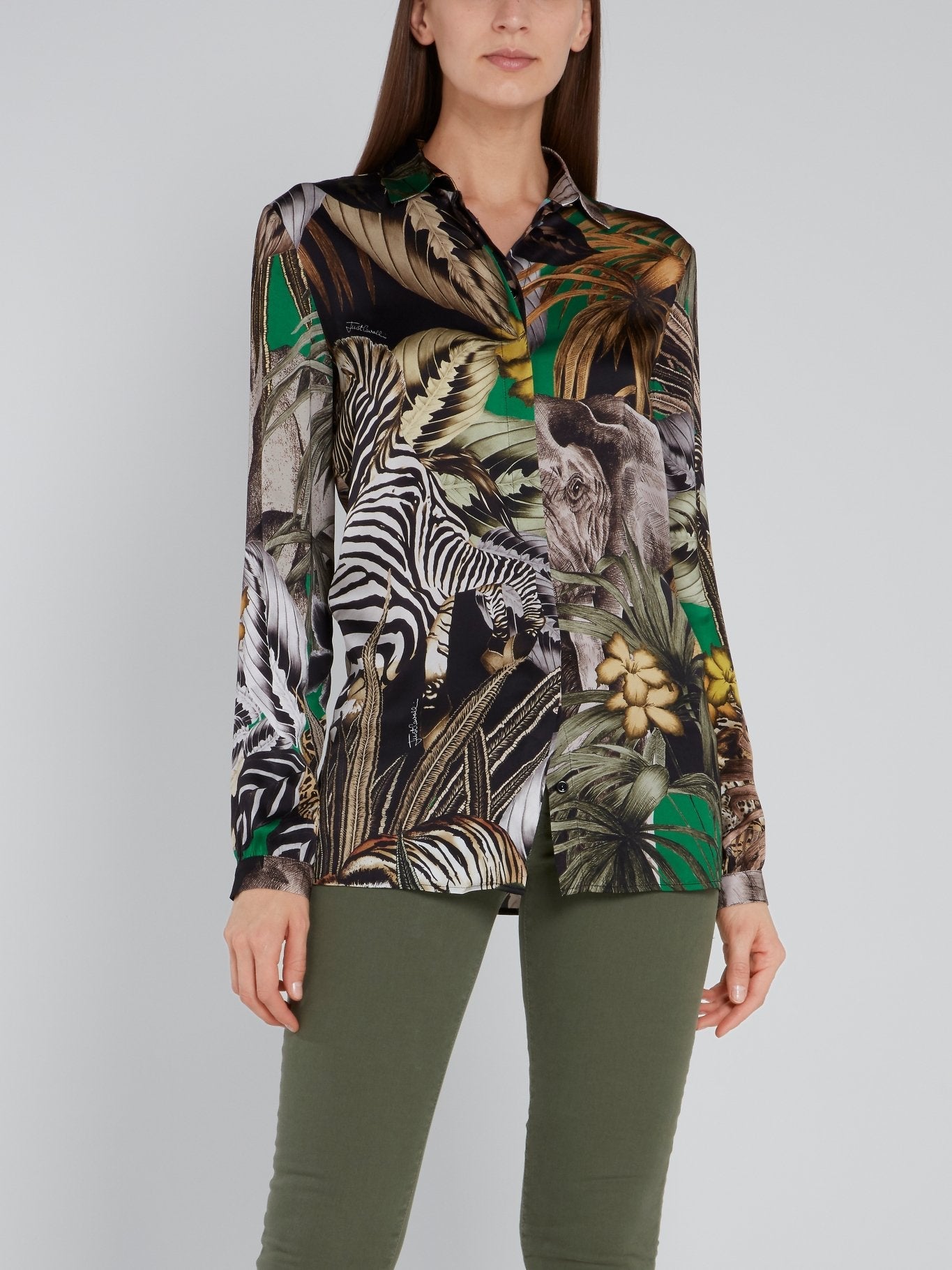 Jungle Print Viscose Shirt