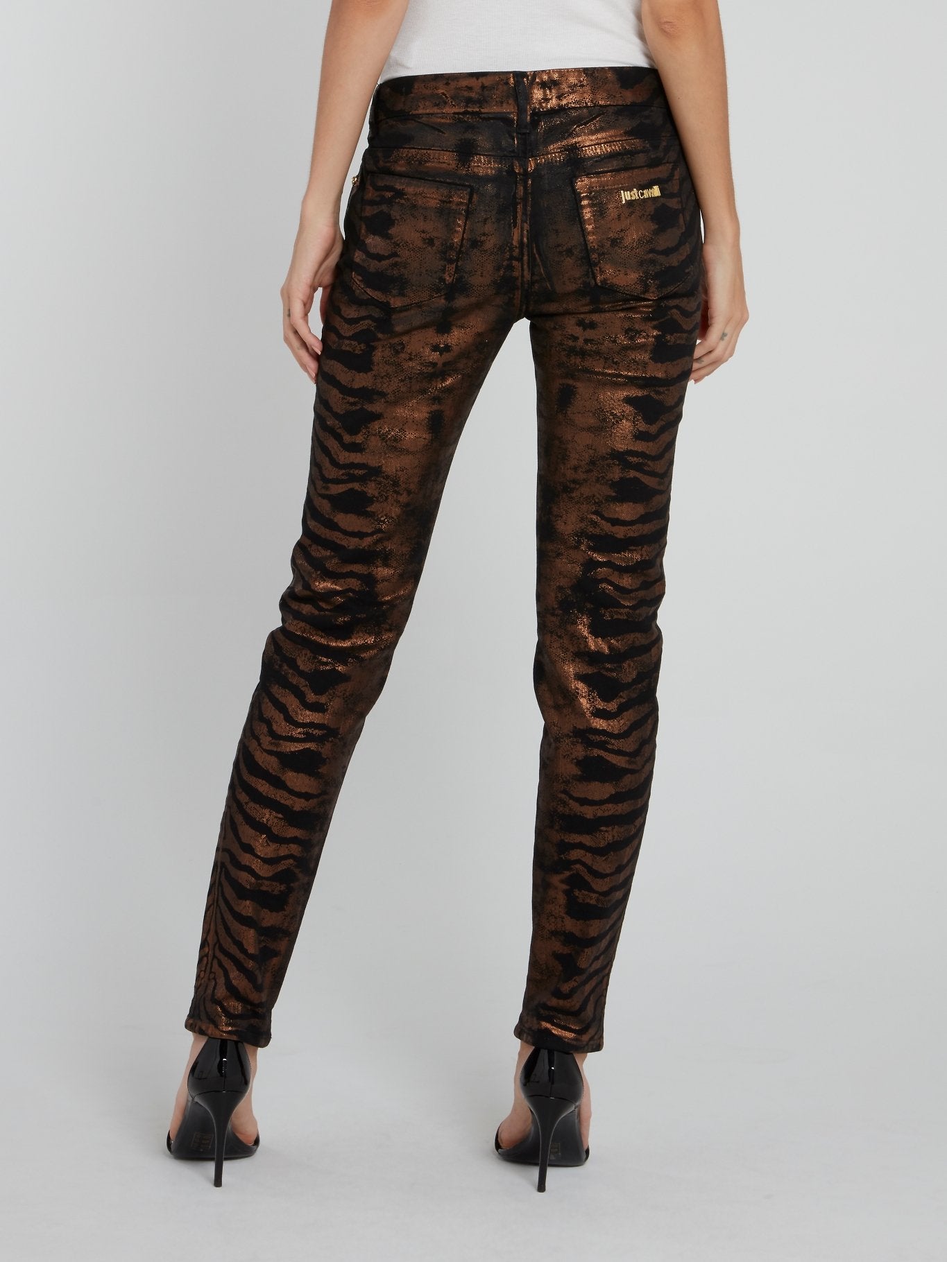 Metallic Tiger Effect Trousers