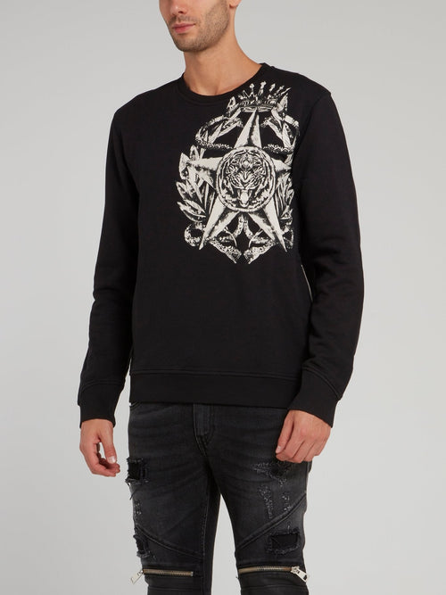 Black Tiger Star Sweatshirt