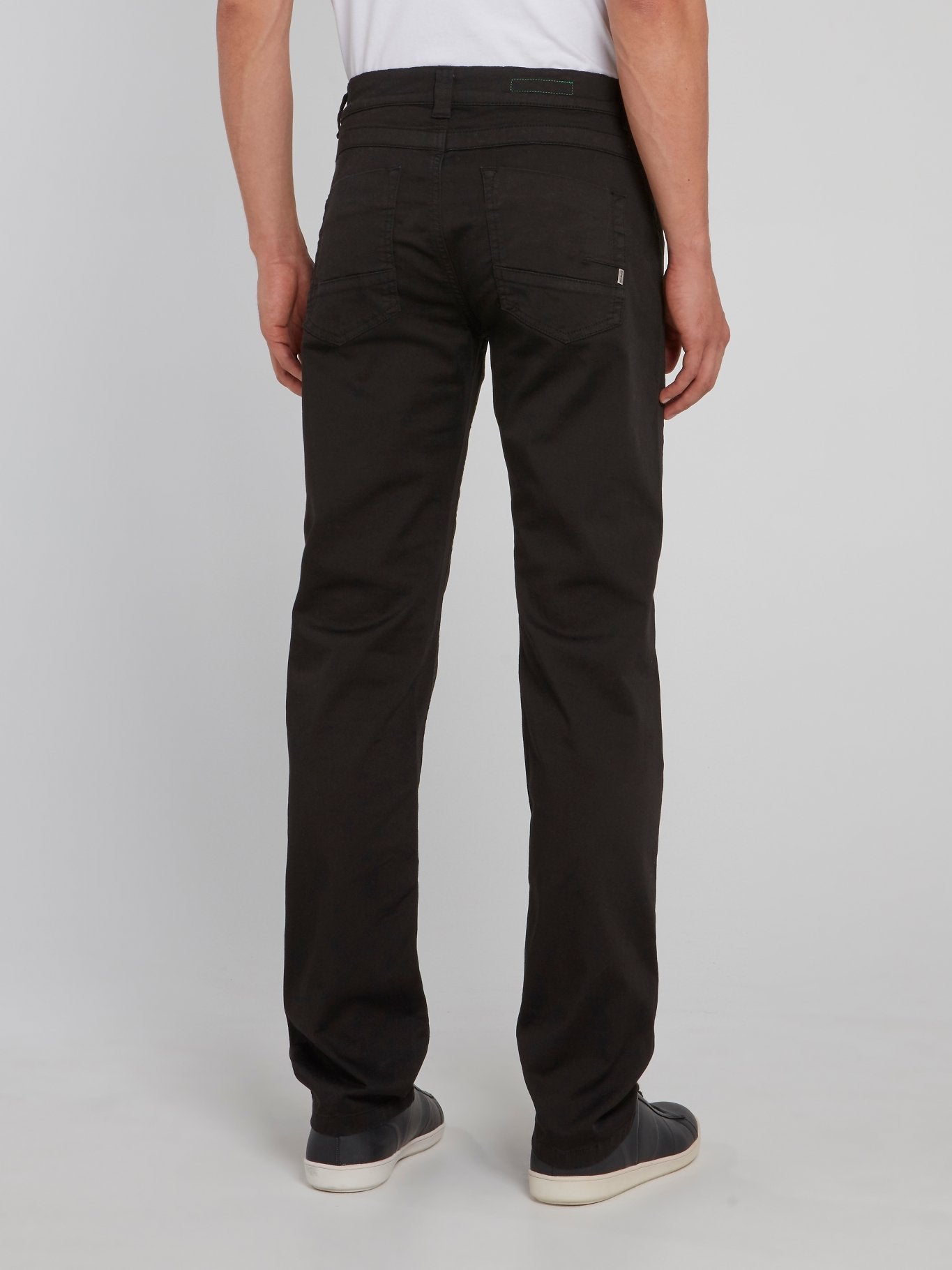 Black Straight Leg Trousers