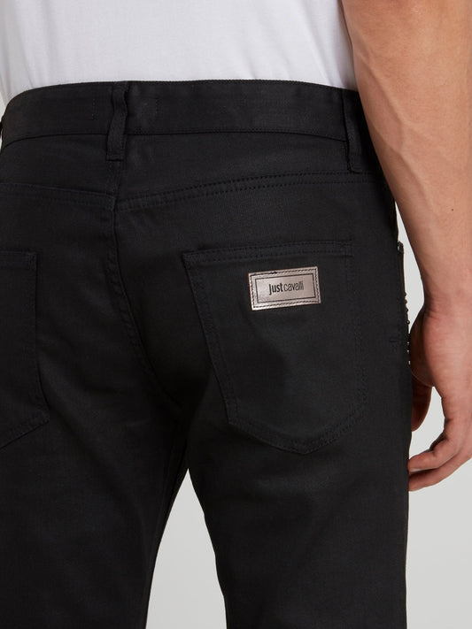 Black Star Detail Trousers