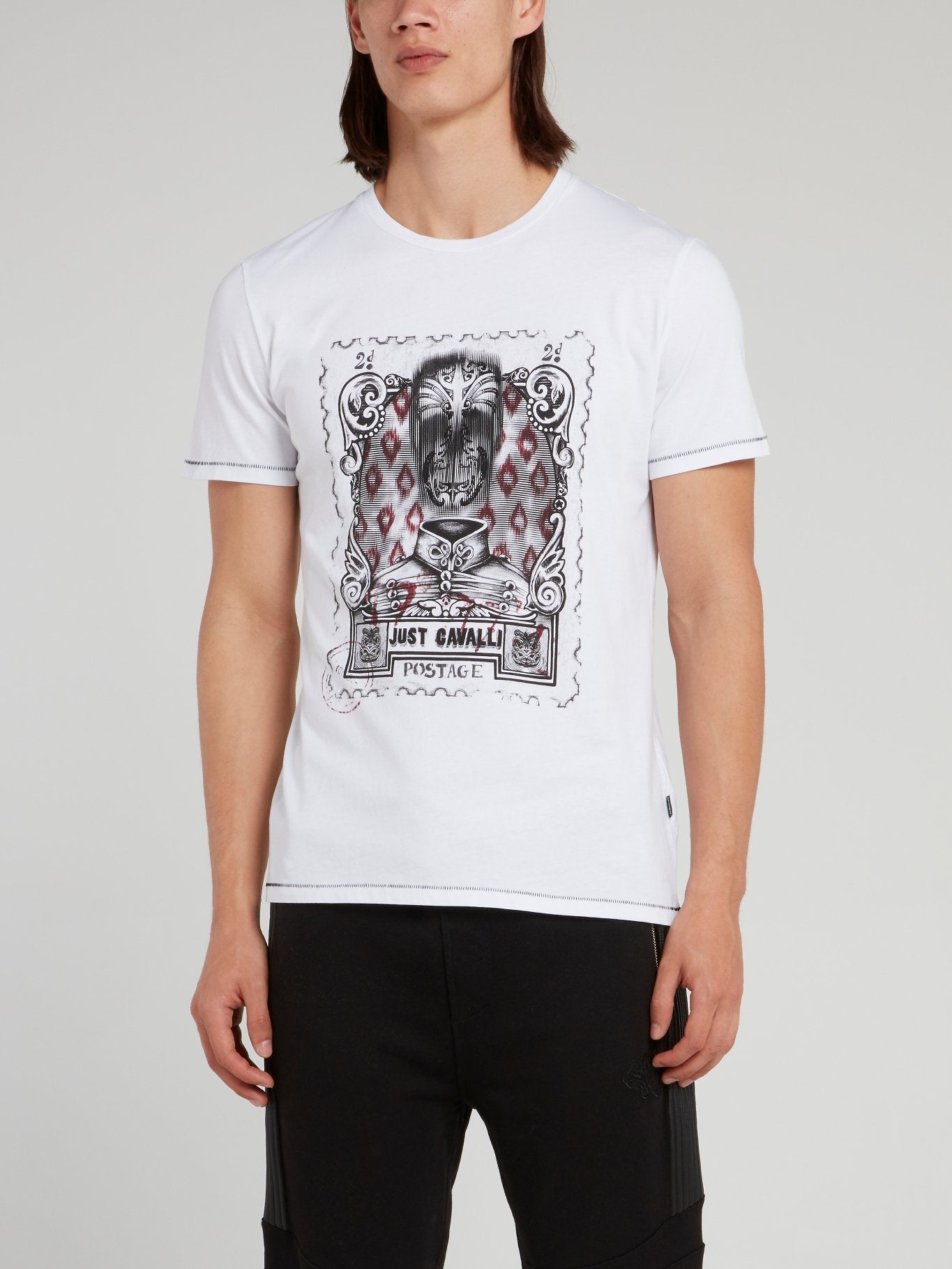 White Postage Stamp T-Shirt