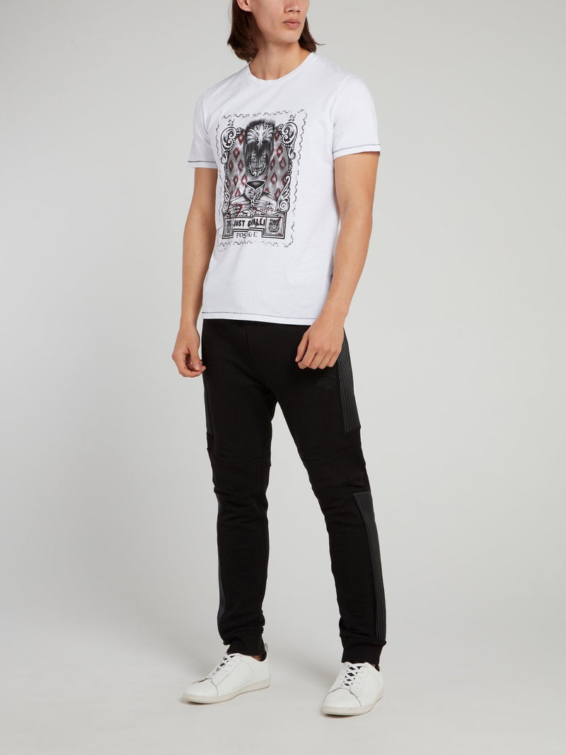 White Postage Stamp T-Shirt