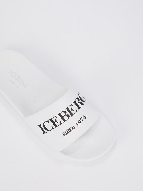 White Classic Logo Slides