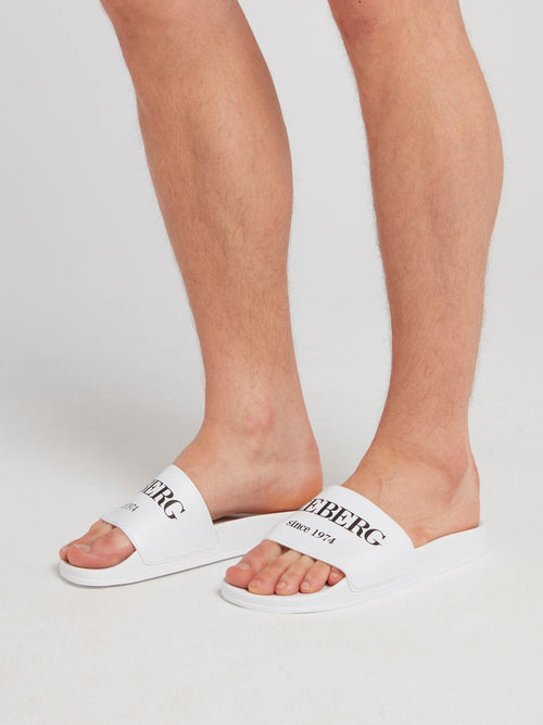 White Classic Logo Slides