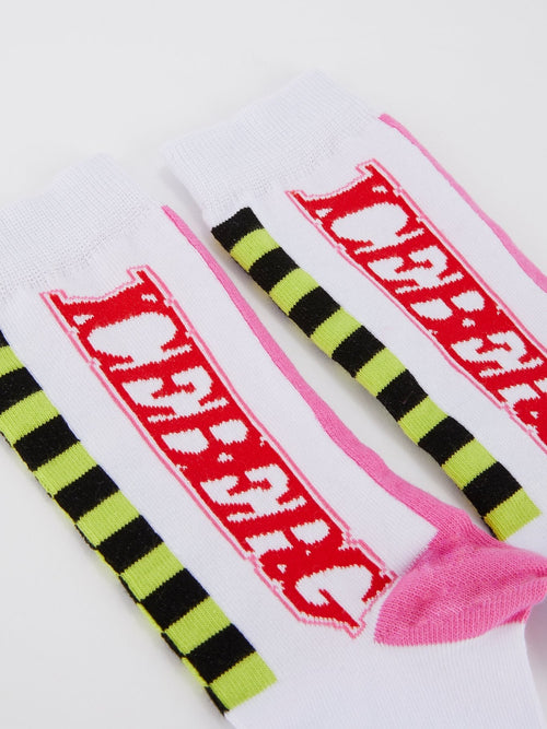 Logo Colour Block Socks