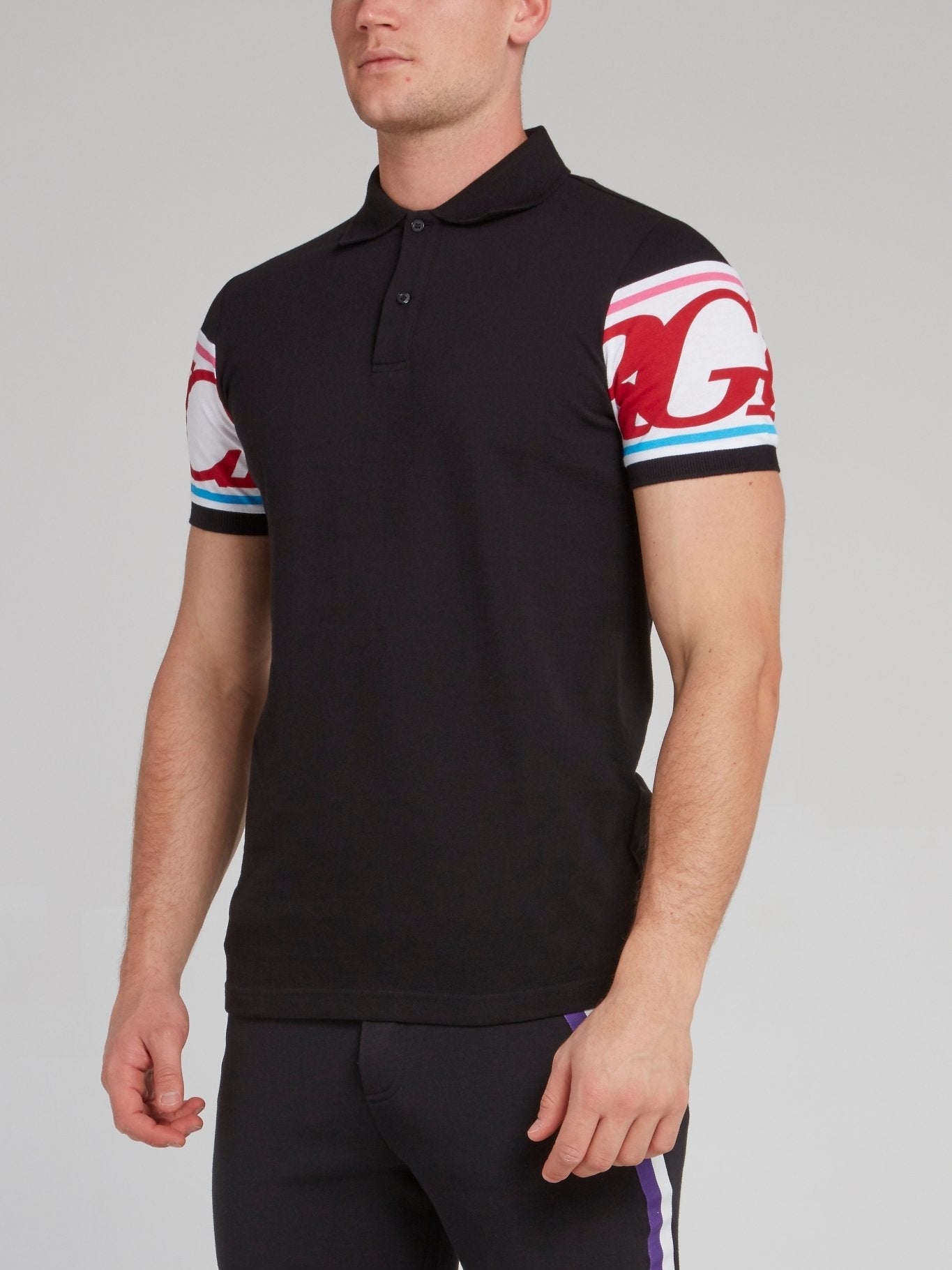 Black Rear Logo Polo Shirt