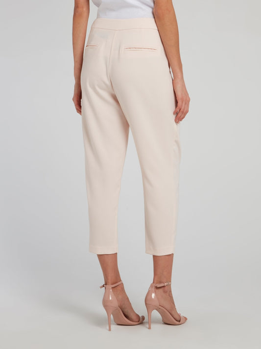 Meta Beige Tapered Trousers