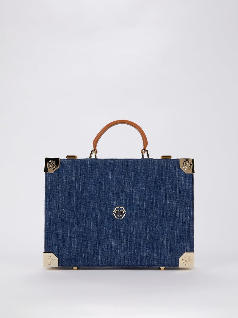 Top Handle Denim Bag