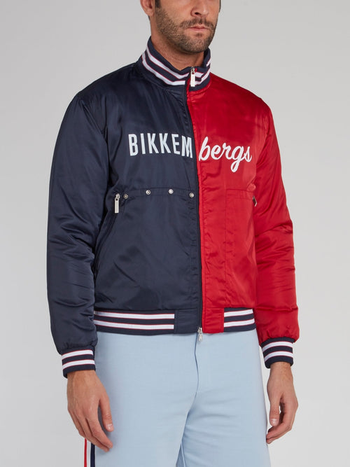 Two Tone Stripe Edge Logo Jacket