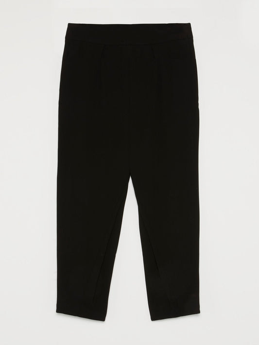 Black Waistband Capri Pants