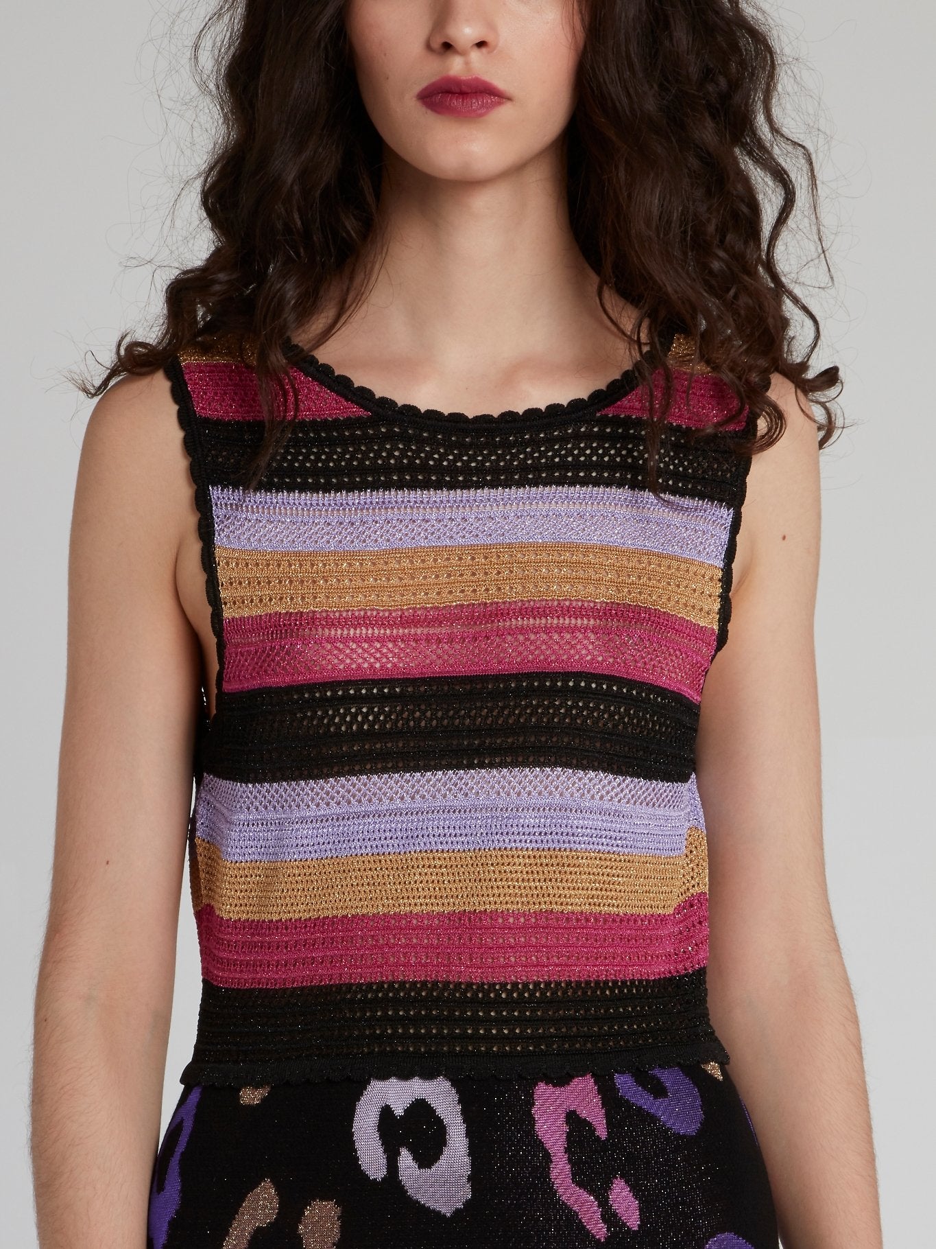 Stripe Bodice Knitted Max Dress