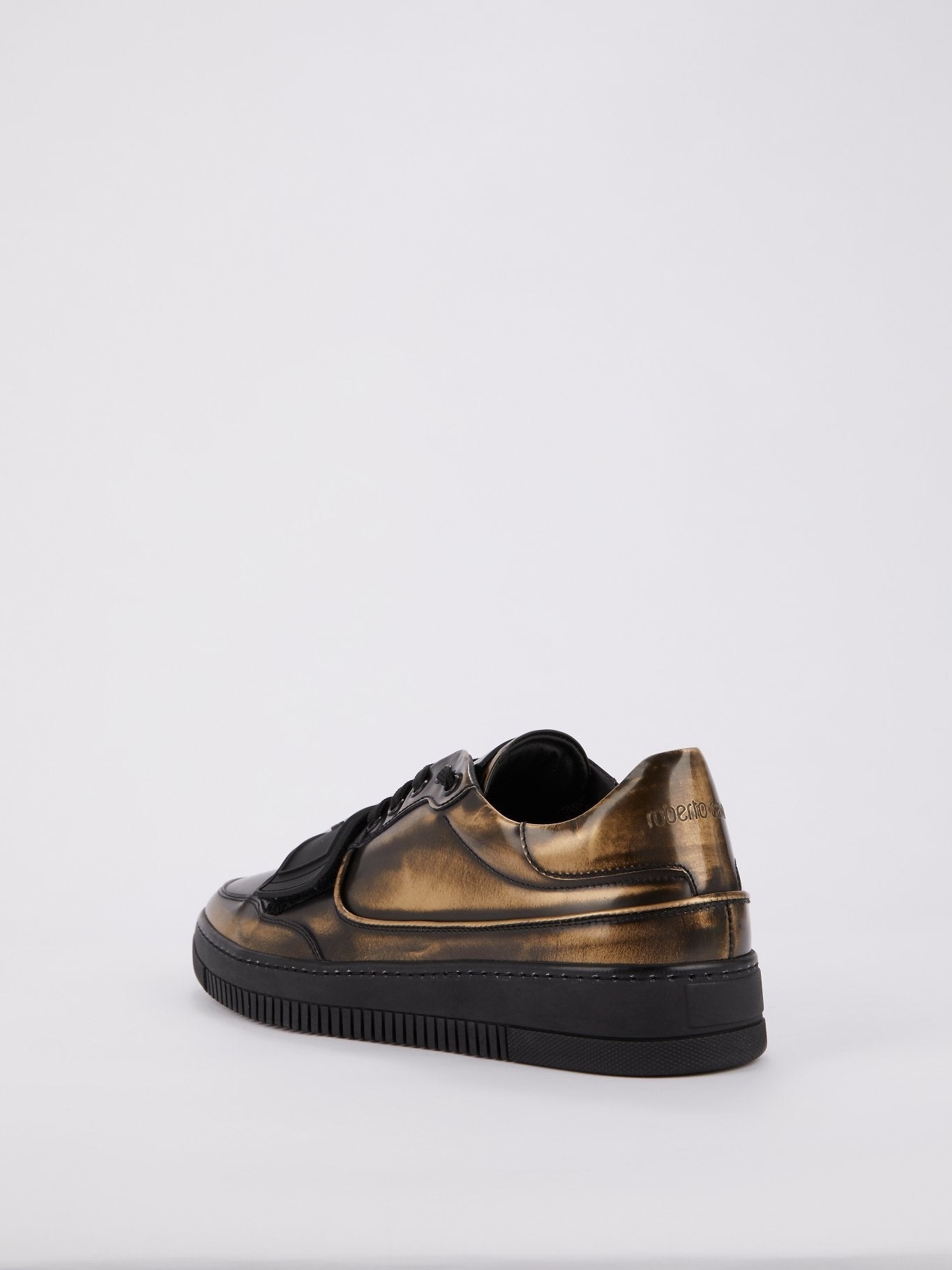 Brass Rustic Leather Sneakers