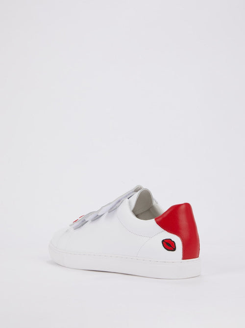 Edith White Multi-Strap Sneakers