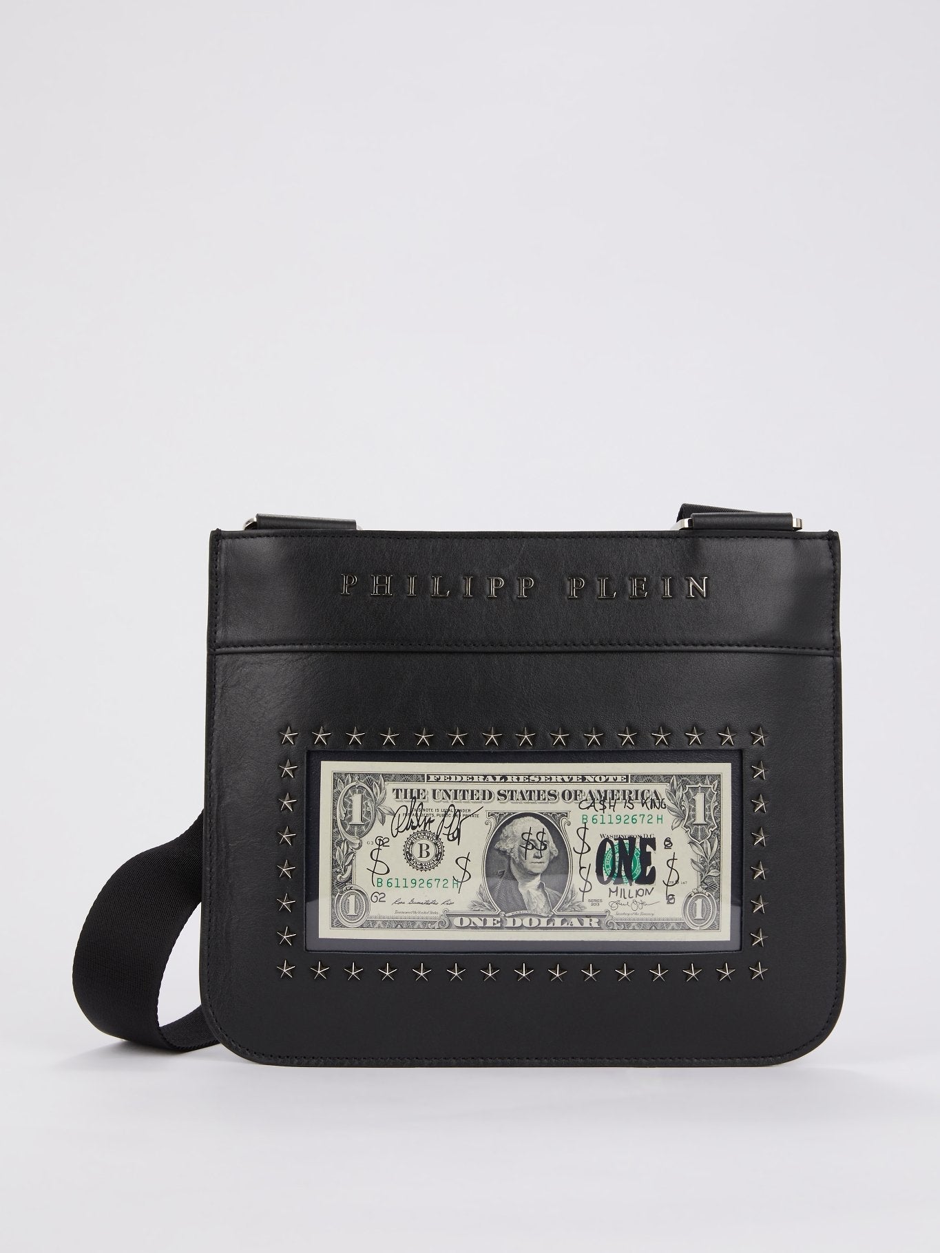 Black Dollar Crossbody Bag