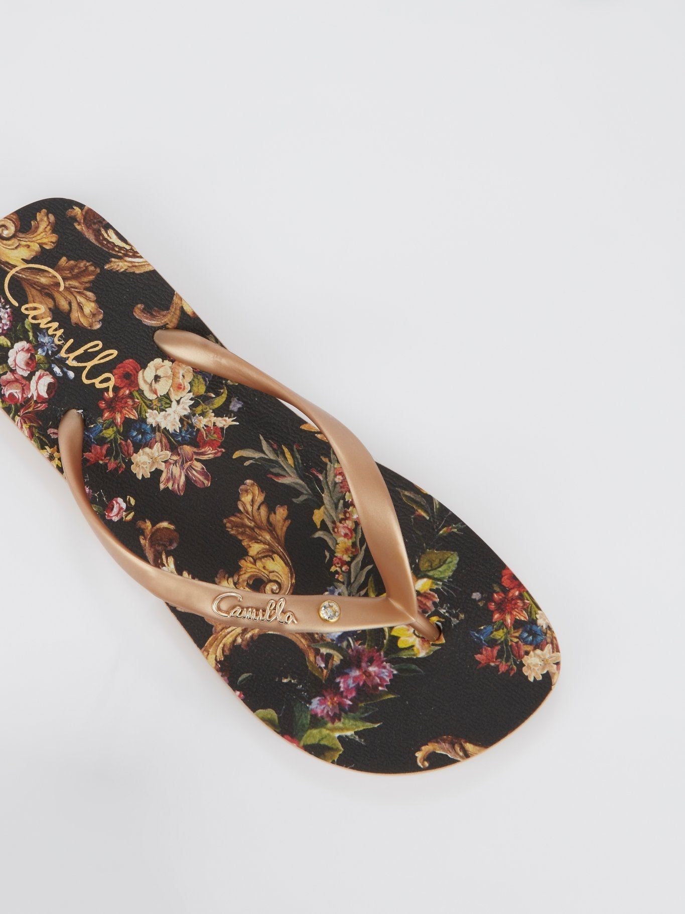 Floral Baroque Flip Flops
