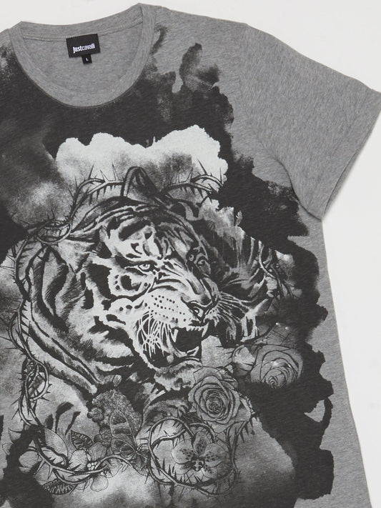 Grey Tiger Sketch T-Shirt