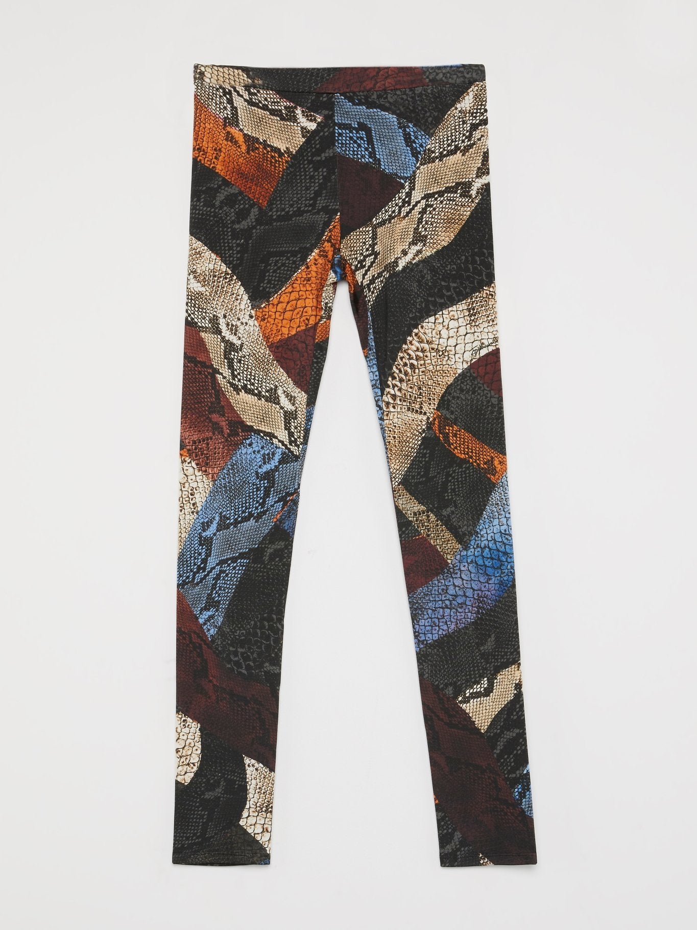 Python Paneled Waistband Trousers