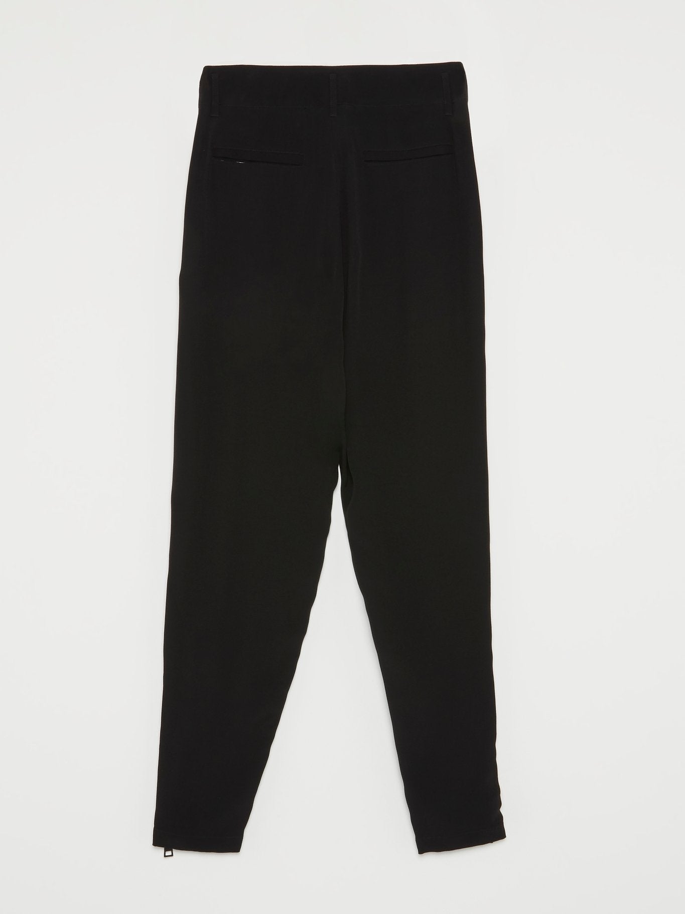 Black Side Zip Harem Pants