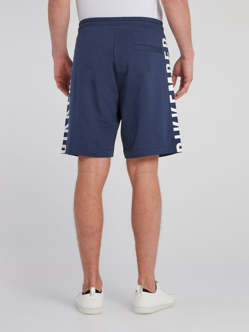 Navy Side Logo Sweatshorts