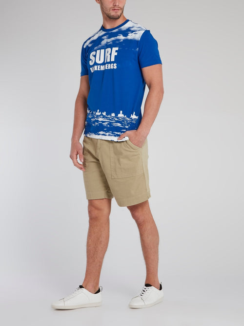 Khaki Cargo Bermuda Shorts