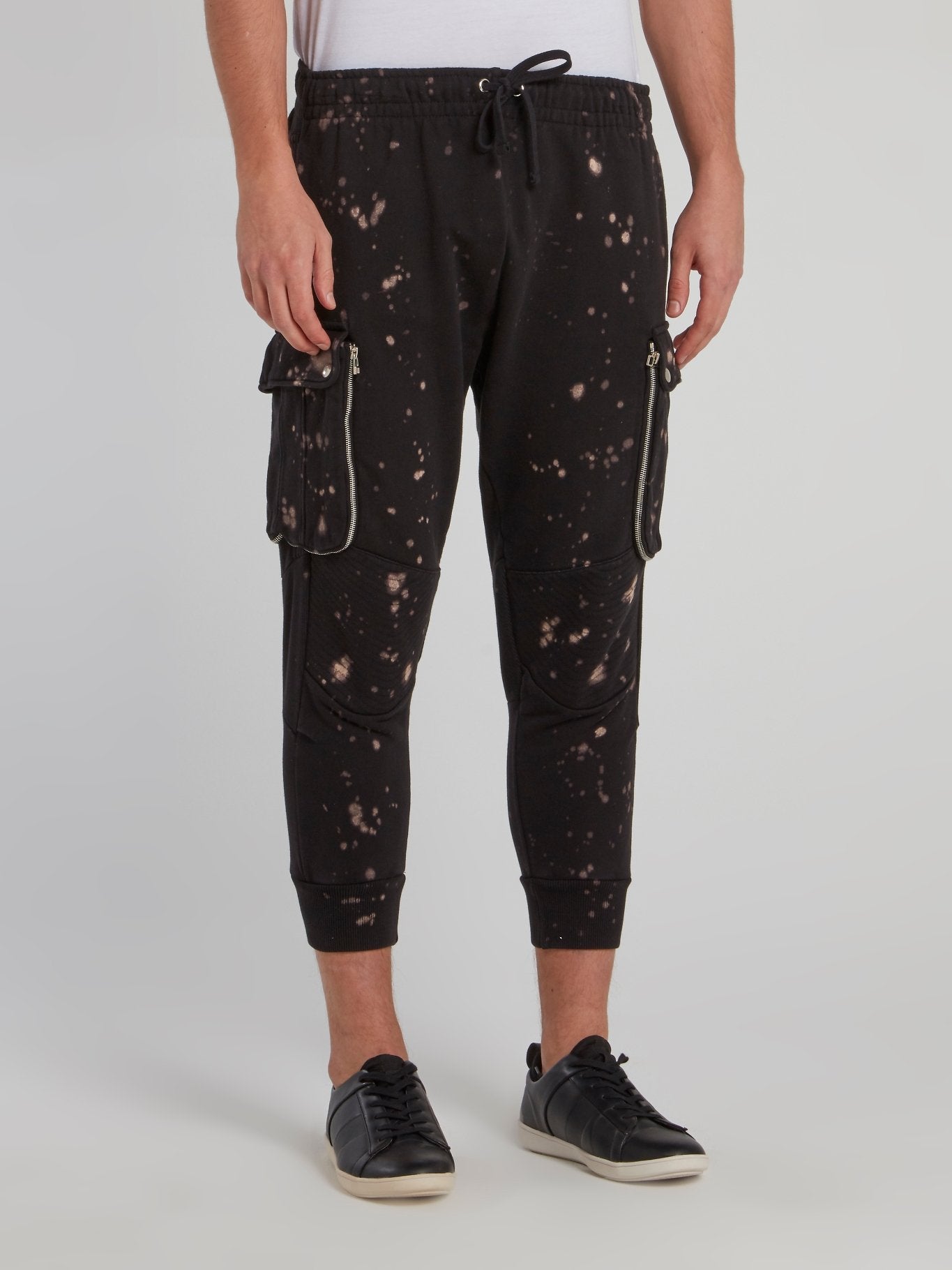 Black Cargo Track Pants