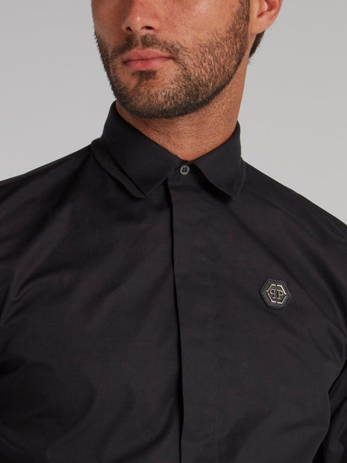 Black Rear Statement Shirt