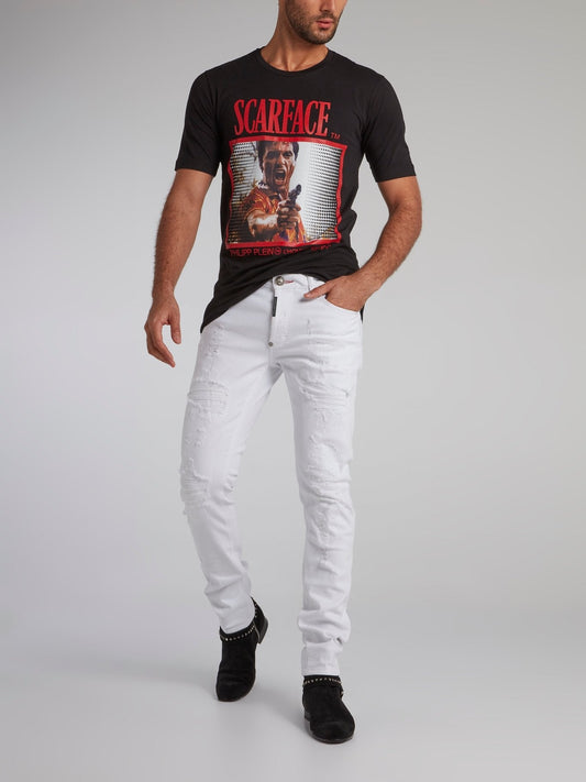 Scarface Black Graphic Print T-Shirt